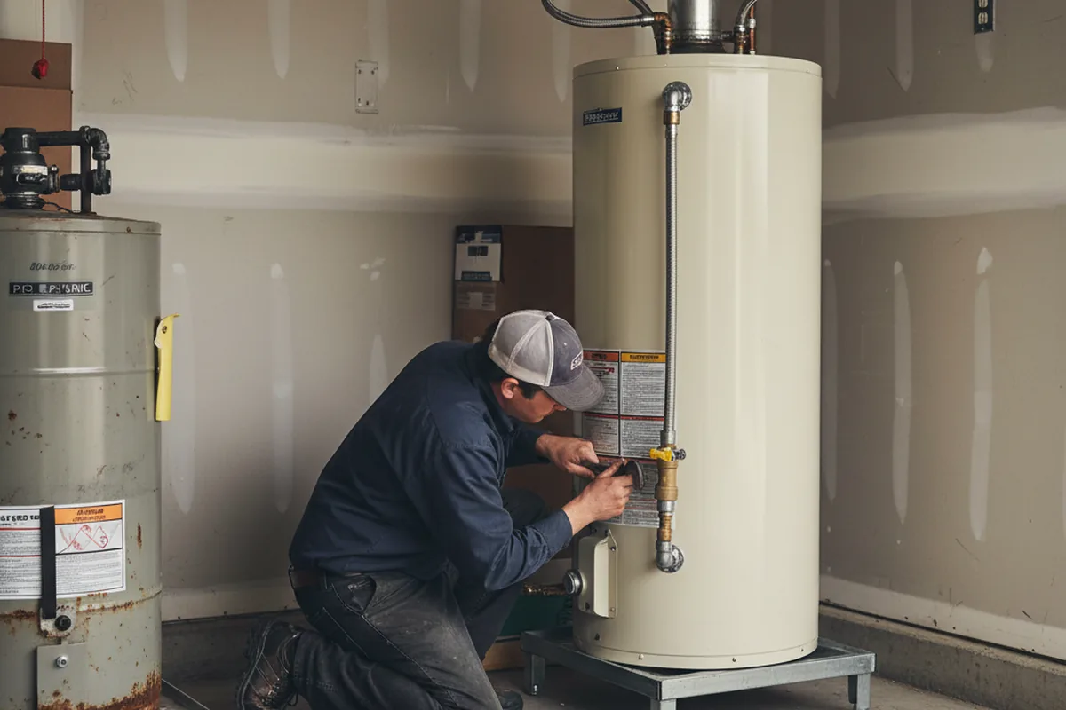 Water heater and shutoff valve replacement in Redcrest